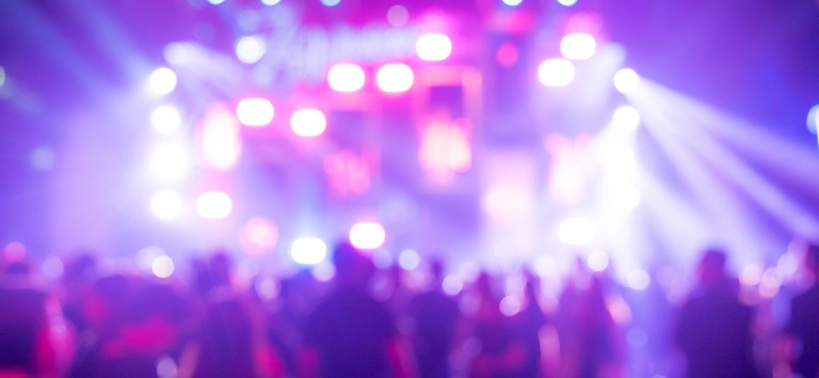 lights at concert