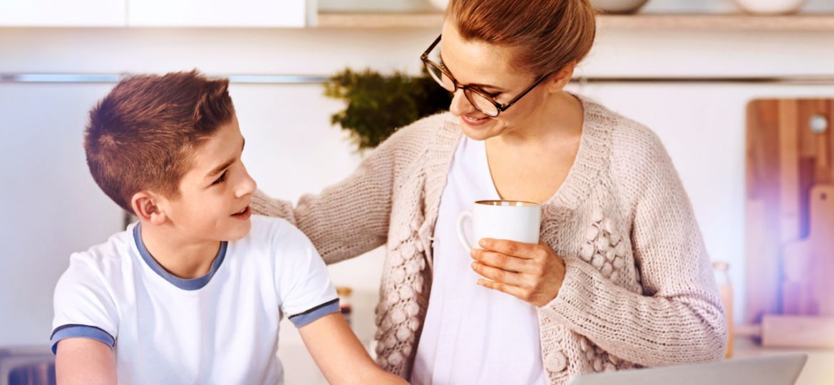 Photo of mother with son