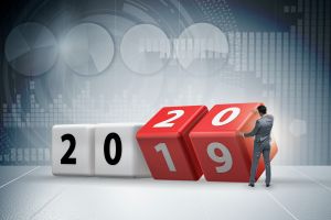 showing time moving from 2019 to 2020