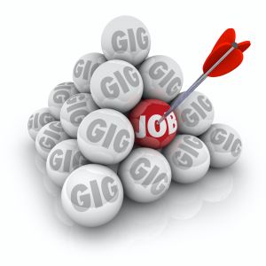 showing the difference between a gig and a job