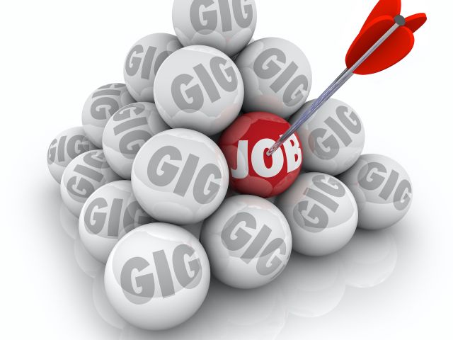 showing the difference between a gig and a job