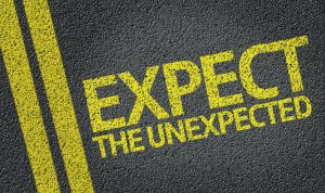 to show the illustration of expecting the unexpected