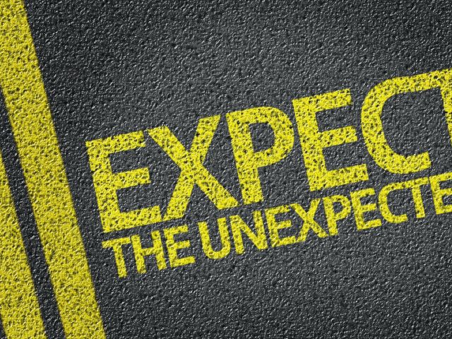 to show the illustration of expecting the unexpected