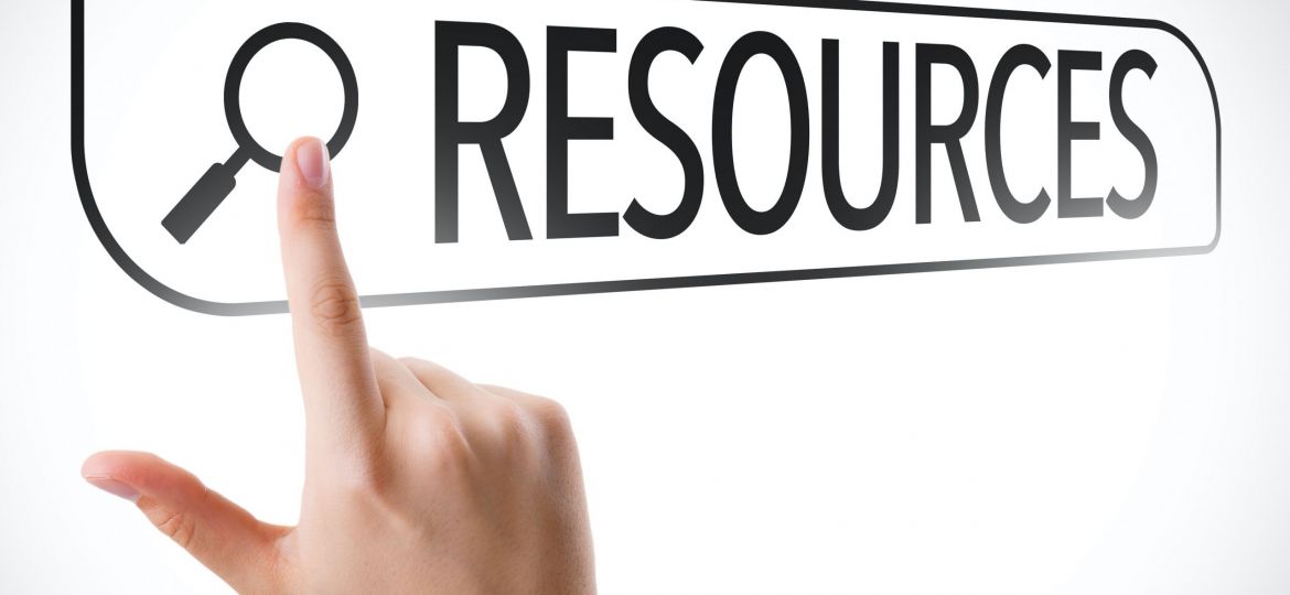 showing a search bar with resources